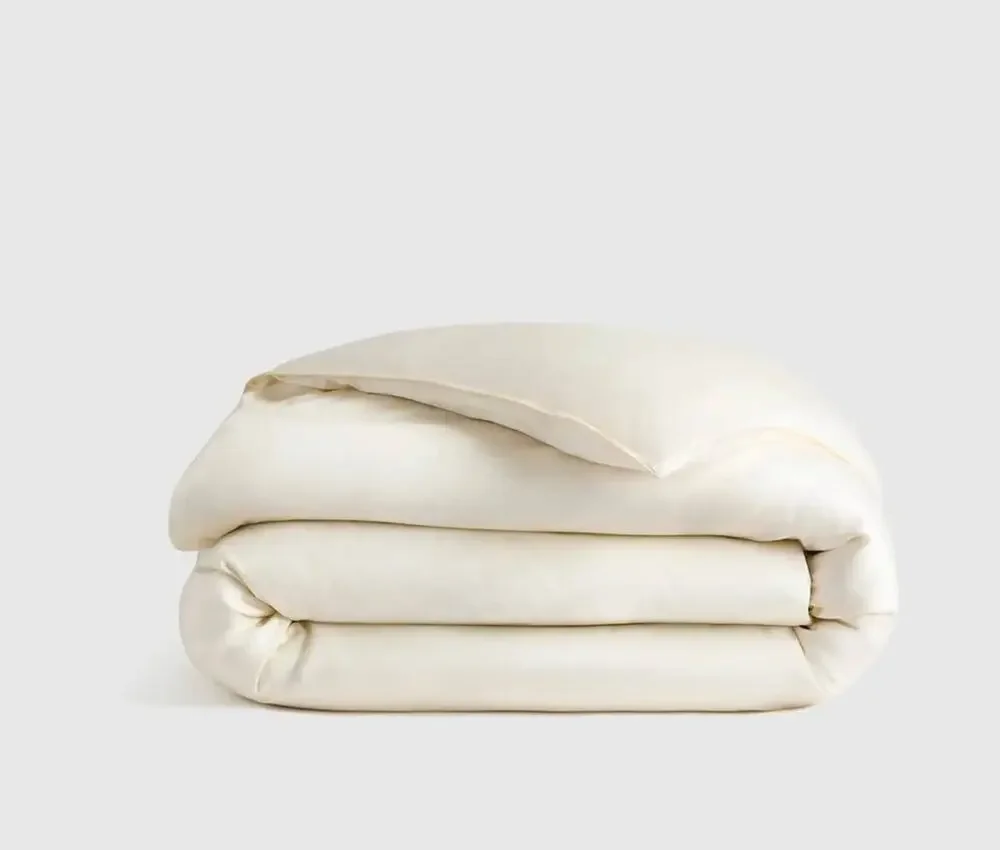 Quince Bamboo Duvet Cover in Ivory color size King or Cal King in Nightfall NWOT